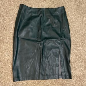 Faux Leather Skirt